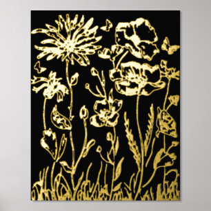 Folie Print BLOEMEN KUNST ONTWERPSTIJL