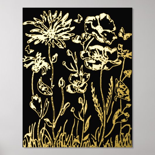 Folie Print BLOEMEN KUNST ONTWERPSTIJL (Voorkant)