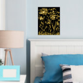 Folie Print BLOEMEN KUNST ONTWERPSTIJL (Insitu (Slaapkamer))