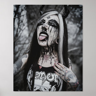 Folie Print Zwart Metaal