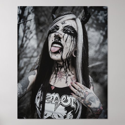 Folie Print Zwart Metaal (Voorkant)