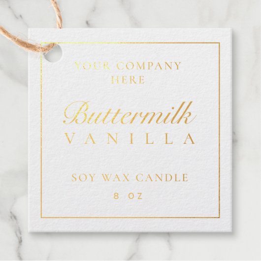 Folie Productlabel Minimale jar Branding Box Label (Voorkant)