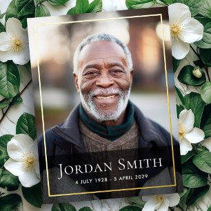 Folie rand elegante foto sympathie dank u kaart