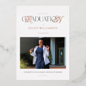 Folie RN Aankondiging van Afstuderen in naturserin (Voorkant)