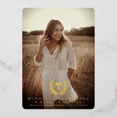 Folie RN Afstuderen Caduceus Foto aankondiging (Voorkant)