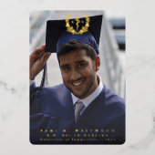 Folie RN Asclepius Afstuderen Fotoaankondiging Uitnodiging (Voorkant)
