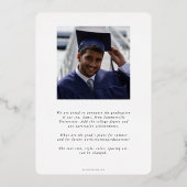 Folie RN Asclepius Afstuderen Fotoaankondiging Uitnodiging (Achterkant)