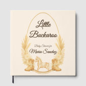 Folie Rocking Horse Boho Baby shower gastenboek (Voorkant)