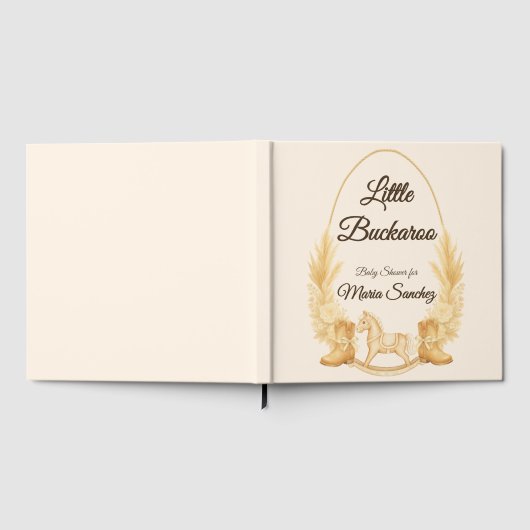 Folie Rocking Horse Boho Baby shower gastenboek (Volledig)