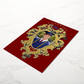 Folie Rococo Cartouche Foto Sjabloon Afstuderen (Gedraaid)