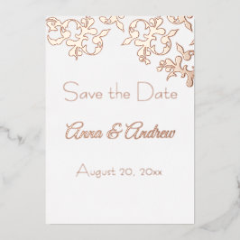 Folie-rollen Save the Dates Folie-uitnodiging Folie Uitnodiging