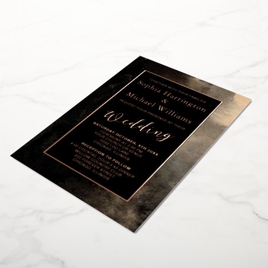 Folie Romantische Sjabloon Bewerkbaar Donker Gothi (Gedraaid)