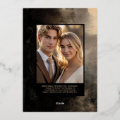 Folie Romantische Sjabloon Bewerkbaar Donker Gotis (Achterkant)