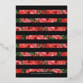 Folie Roos Lijst Galentine's Day Invitation - Blac Uitnodiging (Achterkant)