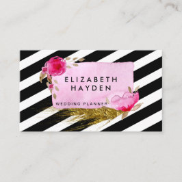 Folie roze goud Florence visitekaartje