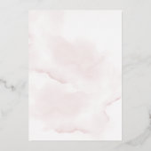 Folie Roze Roze Birthday Uitnodiging tot Folie (Achterkant)