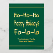 Folie Roze Vakantie Post Kaart (Voorkant)