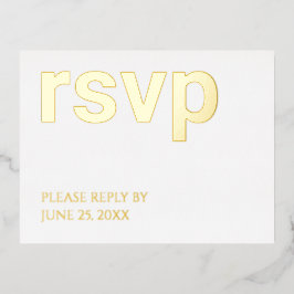 Folie RSVP Eenvoudig Stijlvol Maaltijd Keuzen Brie Uitnodiging Briefkaart