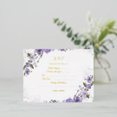 Folie RSVP-kaart Uitnodiging Briefkaart (Staand Voorkant)