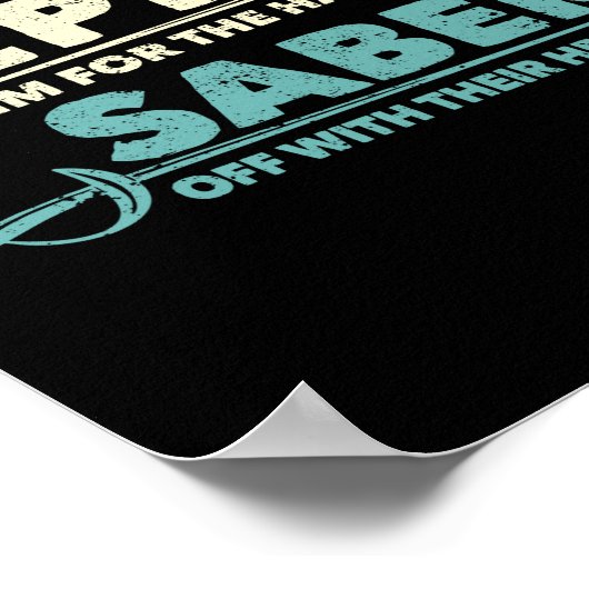 folie saber-definitie grappige ventilatoren epe poster (Hoek)