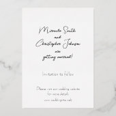 Folie Save the Dates Folie Uitnodiging (Achterkant)