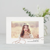 Folie Script Lijst | Aankondiging foto-Afstuderen (Staand Voorkant)