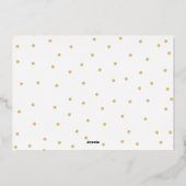 Folie Script Prettige feestdagen legante fotokaart (Achterkant)