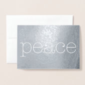 folie Shimmer Peace Light Typemachine Tekst Folie Kaarten (Voorkant met envelop)