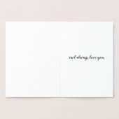 FOLIE SILVER TRANSFER Uil houdt altijd van je groe Folie Kaarten (Binnen)