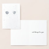 FOLIE SILVER TRANSFER Uil houdt altijd van je groe Folie Kaarten (Display)