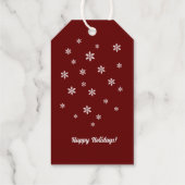 Folie sneeuw bordeaux Cadeau Label (Achterkant)