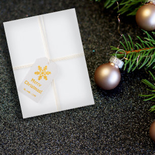 Folie sneeuw donkerblauw Cadeau Label