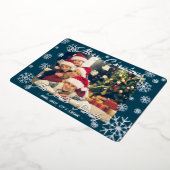  Folie Snowflake-kerstkaart Blauw Folie Feestdagenkaart (Gedraaid)