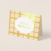 Folie Snowflake Patroon met kerst Folie Kaarten (Voorkant)