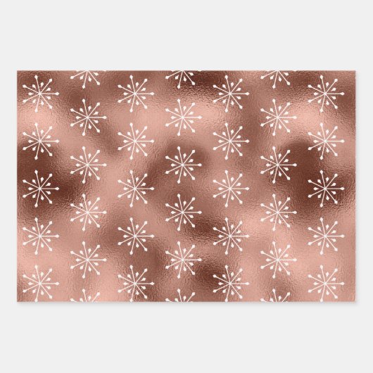 Folie Snowflakes kerst Inpakpapier Vel (Voorkant 3)