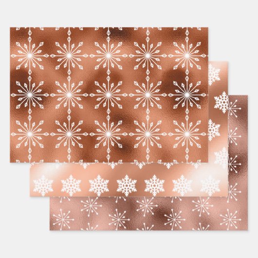 Folie Snowflakes kerst Inpakpapier Vel (Set)