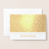 Folie Solstice Stars Design No.1 Pagan, heks Folie Kaarten (Voorkant met envelop)
