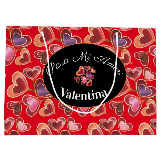  Folie Stack Double Heart Lollipops Groot Cadeauzakje (Achterkant)