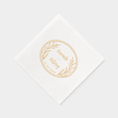 Folie Stamped servetten in retro bloemenstijl. (Rechts)