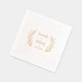 Folie Stamped servetten in retro bloemenstijl. (Links)