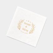 Folie Stamped servetten in retro bloemenstijl. (Links)