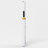 Folie Stripe 11 van twee gecheckte wasvlaggen Case-Mate iPhone Case (Achterkant/rechts)