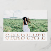 Folie Stripe | Aankondiging foto-Afstuderen (Voorkant)