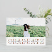 Folie Stripe | Aankondiging foto-Afstuderen (Staand Voorkant)