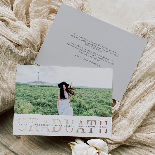 Folie Stripe | Aankondiging foto-Afstuderen