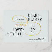 Folie Swash Save the Date Kaart (Voorkant)