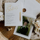 Folie Tassel Afstudeerder Partij Afstuderen Uitnod Folie Feestdagenkaart