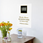 Folie Tekst voor zakelijke Logo Poster afdrukken (Laag (Keuken))