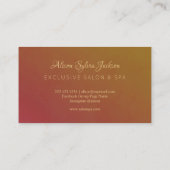 Folie terracotta elegant visitekaartje (Achterkant)