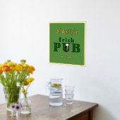 Folie Text Accent Irish Pub Print Poster (Laag (Keuken))